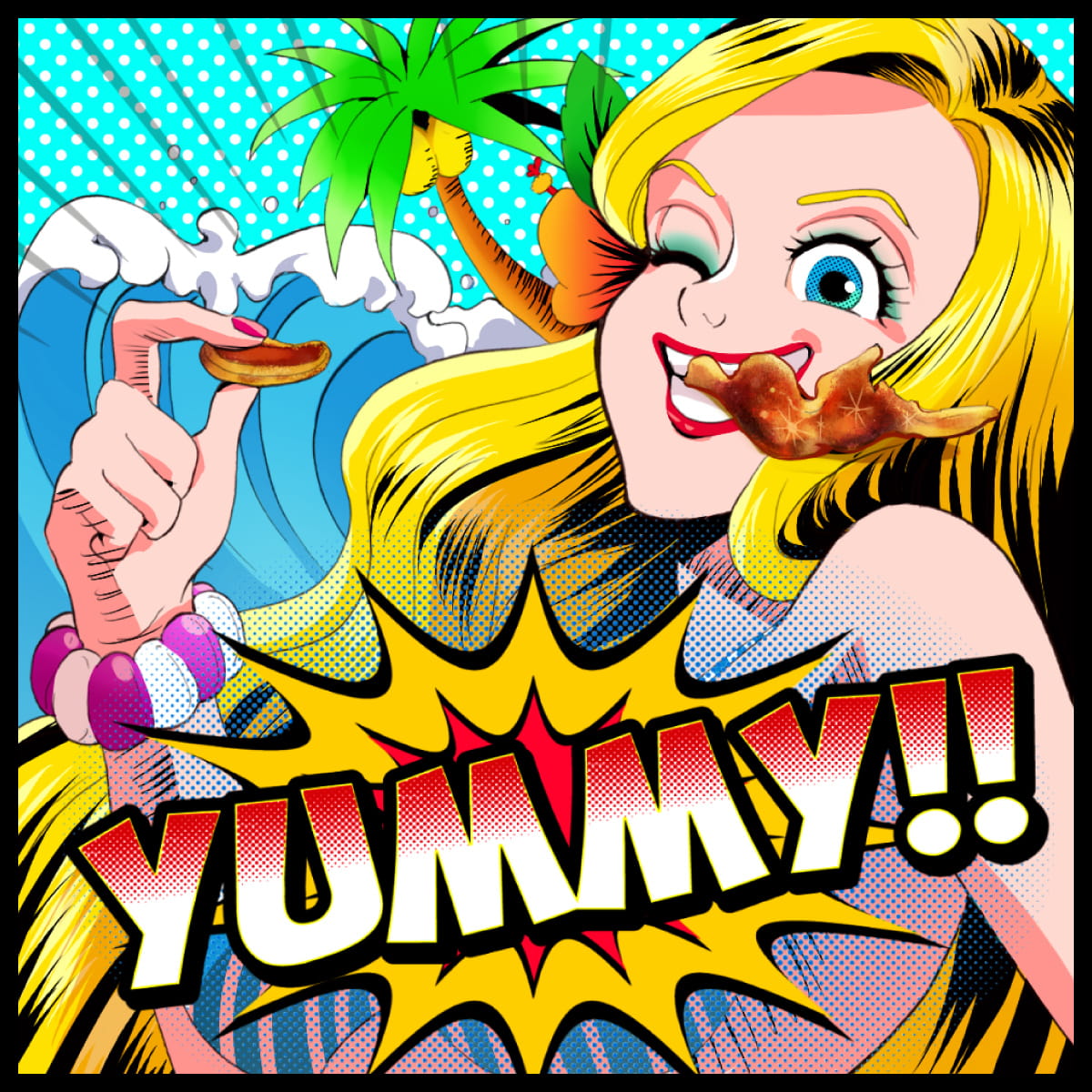 ヤミー骨付きカルビの上手な食べ方4コマ漫画